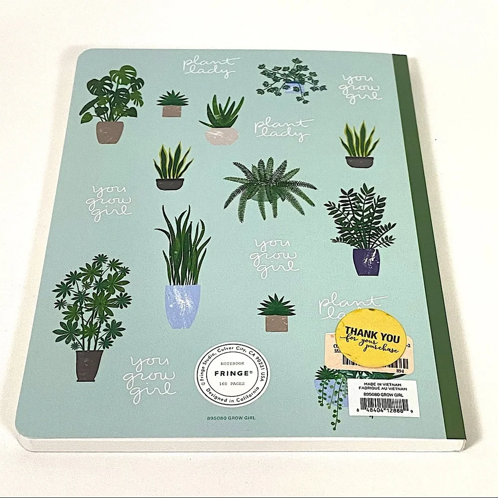 Fringe You Grow Girl Plant Lady Notebook